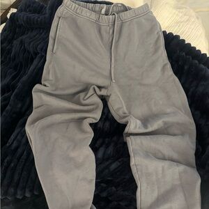 SKIMS Gray Track Pants with Elastic Waistband